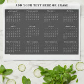 2026年カレンダー5フォトコラージキッチンタオル キッチンタオル (折り畳み)