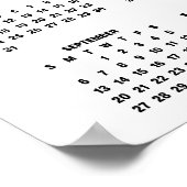 2026年カレンダー エレガント スクリプト 名前 フォト ポスター (角)