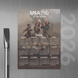 2026年カレンダー - スピリット・オブ・セブンティシックス - アメリカ建国250年