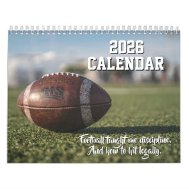 2026年カレンダー フットボール スポーツ プレーヤー ファン コーチ チーム カレンダー