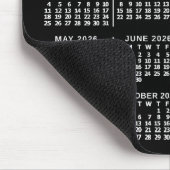 2026年カレンダー ブラック 写真3枚 名入れ マウスパッド (コーナー)