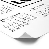 2026年カレンダー(会社のロゴと名前) ポスター (角)