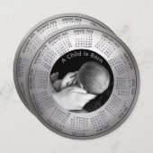 2026年カレンダー 子どもの誕生を祝うカード シーズンカード (正面/裏面)