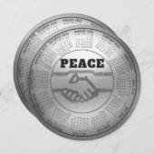 2026年カレンダー　平和 シーズンカード (正面/裏面)