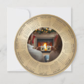 2026年カレンダー　新年のお祝いホリデーカード シーズンカード (裏面)