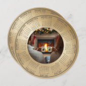 2026年カレンダー 新年のお祝い年賀状 シーズンカード (正面/裏面)