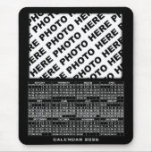 2026年カレンダー+横1枚の写真 マウスパッド (正面)