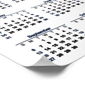 2026年カレンダー 黒猫のフェンスと満月 ポスター (角)