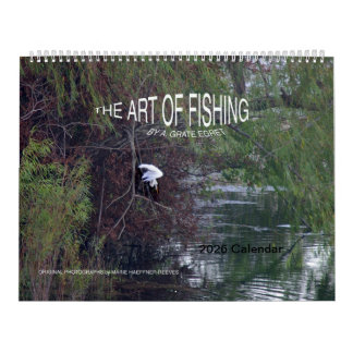 2026年カレンダー：A.Grate EgretによるThe Art of Fishing カレンダー