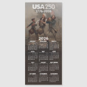 2026年カレンダー – Spirit of 76 – アメリカ250th (正面)