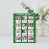 2026年カレンモダンダファミリー12フォトグリーングリッター シーズンポストカード (スタンド正面)