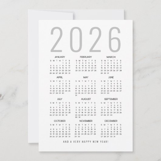 2026年カレンモダンダメリークリスマス シーズンカード (裏面)