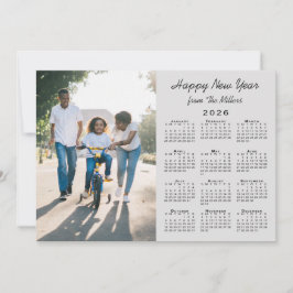 2026年カレンモダンダーグレー2写真新年おめでとう シーズンカード