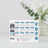 2026年カレン企業のダビジネスと会社のロゴ シーズンポストカード (スタンド正面)