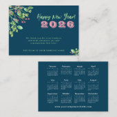 2026年カレン企業のダー年末年始 ノートカード (正面/裏面)