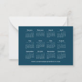 2026年カレン企業のダー年末年始 ノートカード (裏面)