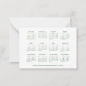 2026年カレン企業のダー年末年始 ノートカード (裏面)