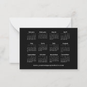 2026年カレン企業のダー年末年始 ノートカード (裏面)