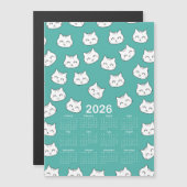 2026年カワイイ猫顔柄 (正面/裏面)