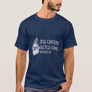 2026年キャロライナズ・スケッチ・クロール メンズTシャツ Tシャツ