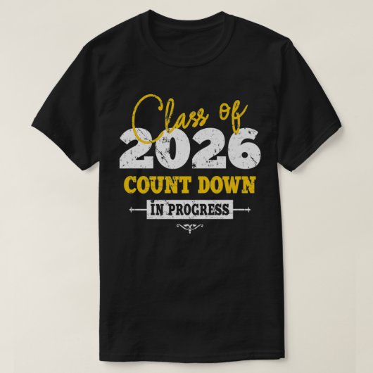2026年クラスのカウントダウン2022年おもしろい初の日 Tシャツ (デザイン正面)