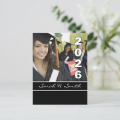 2026年クラスの卒業招待状 インビテーションポストカード (スタンド正面)