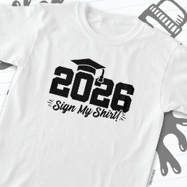 2026年クラス卒業サイン私のシャツ上級2026 Tシャツ