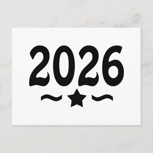 2026年クラス卒業スター ポストカード (正面)