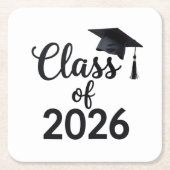 2026年クラス スクエアペーパーコースター (正面)