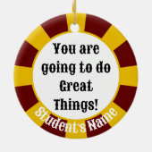 2026年クラス（名前の追加）卒業 セラミックオーナメント (裏面)