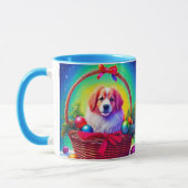 2026年クリスマスの愛らしい忠実な犬のカスタムグッズ マグカップ (左)