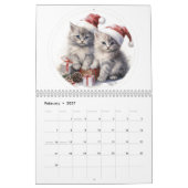2026年クリスマス猫カレンダー: ぴったりな猫のクリスマス カレンダー (2月 2027)