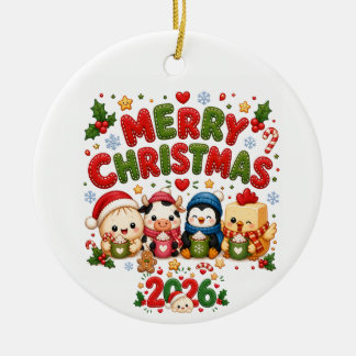 2026年クリスマス 陶器 オーナメント