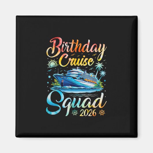 2026年クルーズ誕生日パーティーV マグネット (正面)
