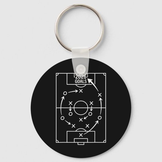 2026年ゴールサッカー戦略 キーホルダー (正面)