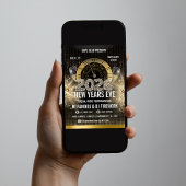 2026年ゴールデン新年会パーティー招待状 招待状