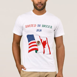 2026年サッカーワールドカップ ホスト国 フラグ Tシャツ