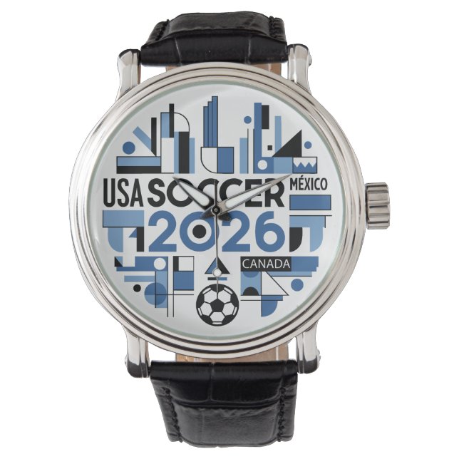 2026年サッカー USA カナダ メキシコ 腕時計 (正面)