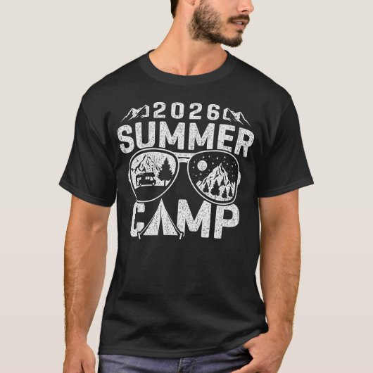 2026年サマーキャンプ ファミリーキャンピング Tシャツ (正面)