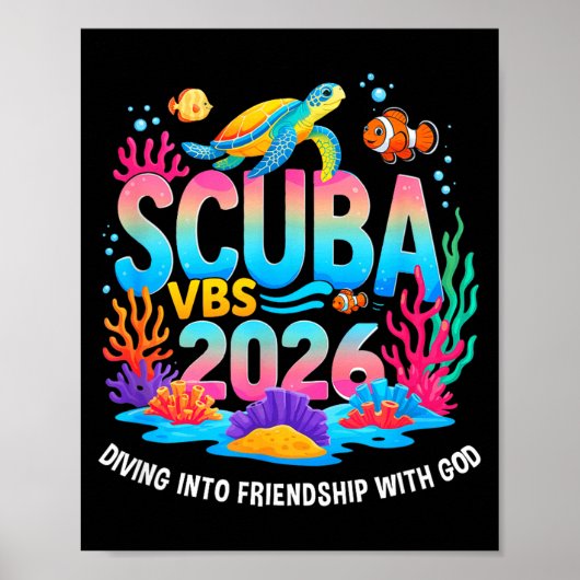 2026年サマーバイブルスクール 友情にダイビング ポスター (正面)
