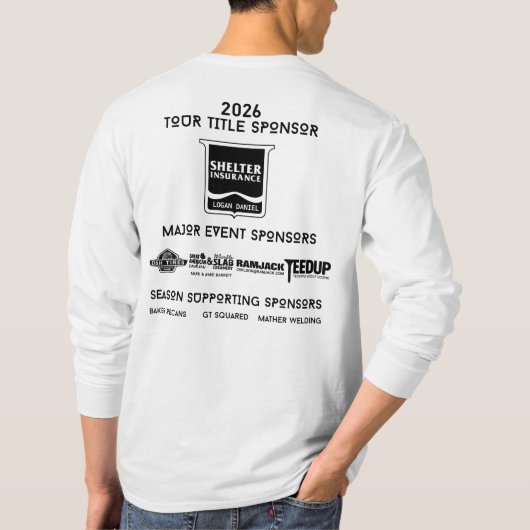 2026年サンダーバードゴルフスポンサー 長袖 Tシャツ (裏面)
