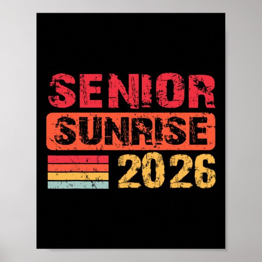 2026年シニアサンライズ 2026年卒業生 卒業Tシャツ ポスター (正面)