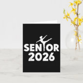 2026年シニアDance Team Cl Of 2026年に戻る カード (黄色い花)