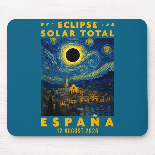 2026年スペイン日食 マウスパッド (正面)