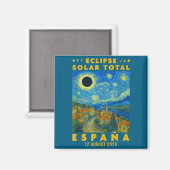 2026年スペイン皆既日食 マグネット (正面/裏面)