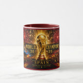 2026年スペインW杯優勝記念コレクターズコーヒー マグカップ (中央)