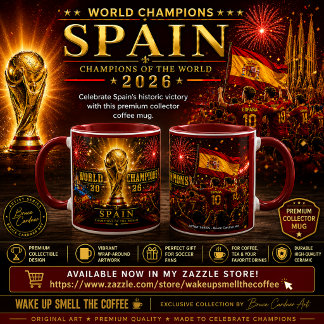 2026年スペインW杯優勝記念コレクターズコーヒー マグカップ