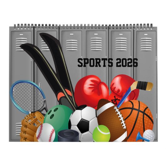 2026年スポーツカレンダー カレンダー (カバー)