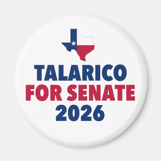 2026年テキサス州上院選タラリコ マグネット (正面)