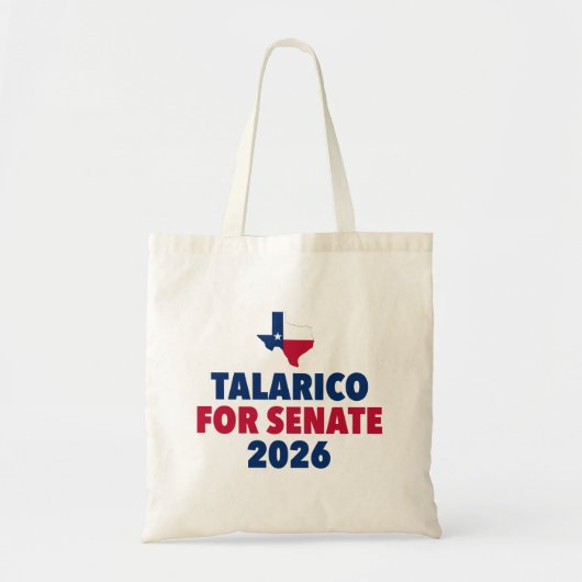 2026年テキサス州上院選挙 タラリコ支持 トートバッグ (正面)